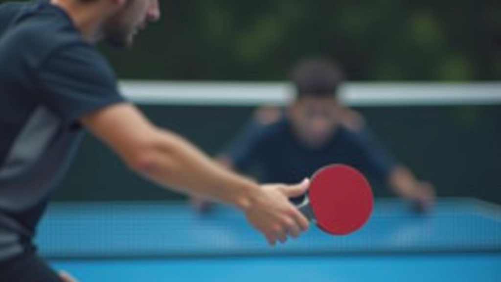 مدرب يشرح تقنيات تنس الطاولة الأساسية للاعب شاب